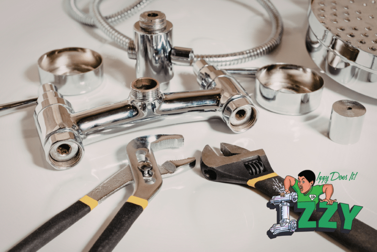 Plumbing tools and chrome shower faucet parts